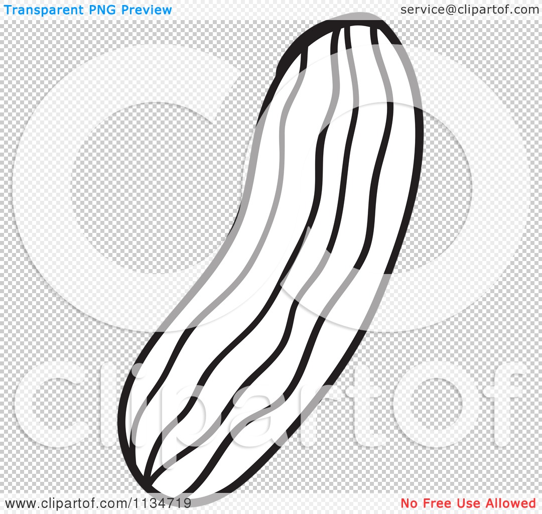 Cucumber PNG Black And White - 134963