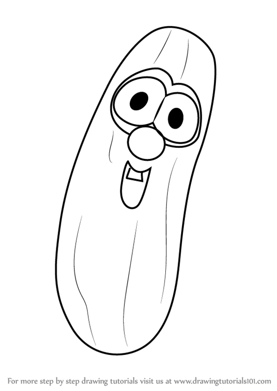 Cucumber PNG Black And White - 134969