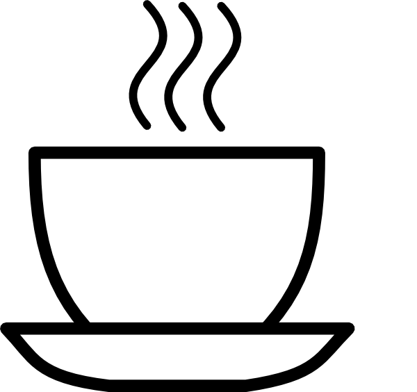Cups PNG Black And White - 154275
