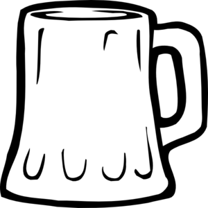 Cups PNG Black And White - 154282