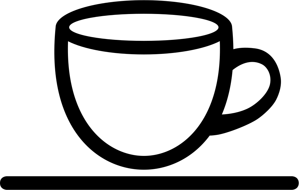 Cups PNG Black And White - 154276