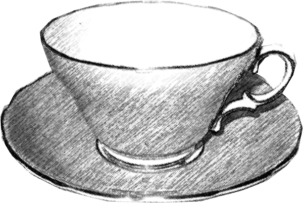 Cups PNG Black And White - 154279