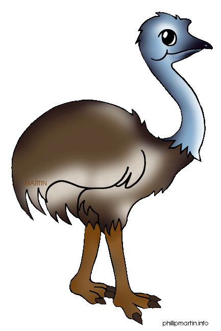 pin Emu clipart cute #14