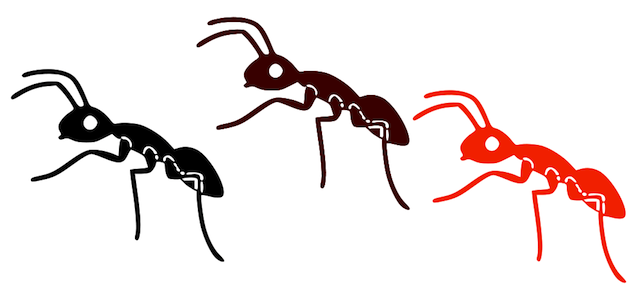 Ant in Grass SVG scrapbook cu