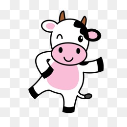 Cute PNG Cow - 154804