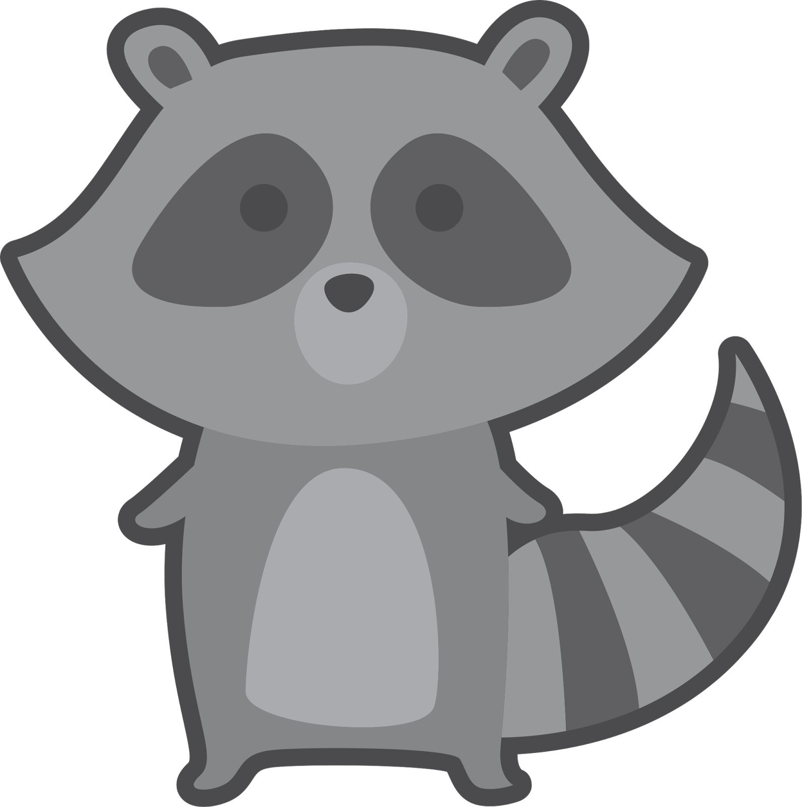 Cute Raccoon PNG HD - 127545