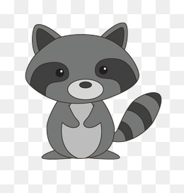 Cute Raccoon PNG HD - 127542