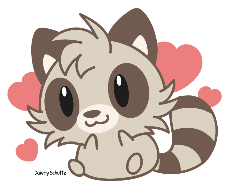 Cute Raccoon PNG HD - 127546