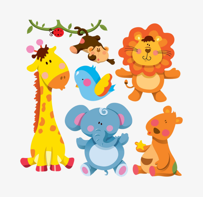 Cute Zoo Animals PNG - 168155
