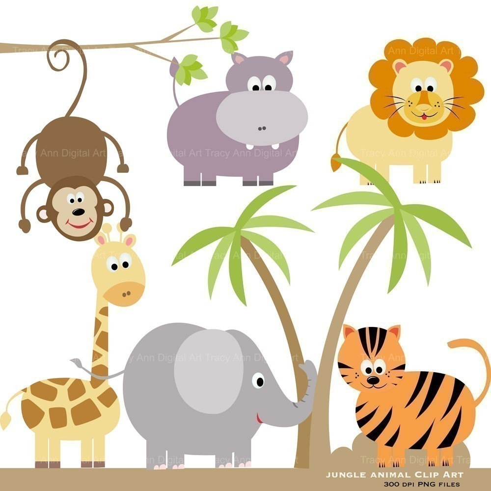 Jungle Animal Clipart-Safari 