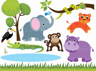 Cute Zoo Animals PNG - 168157