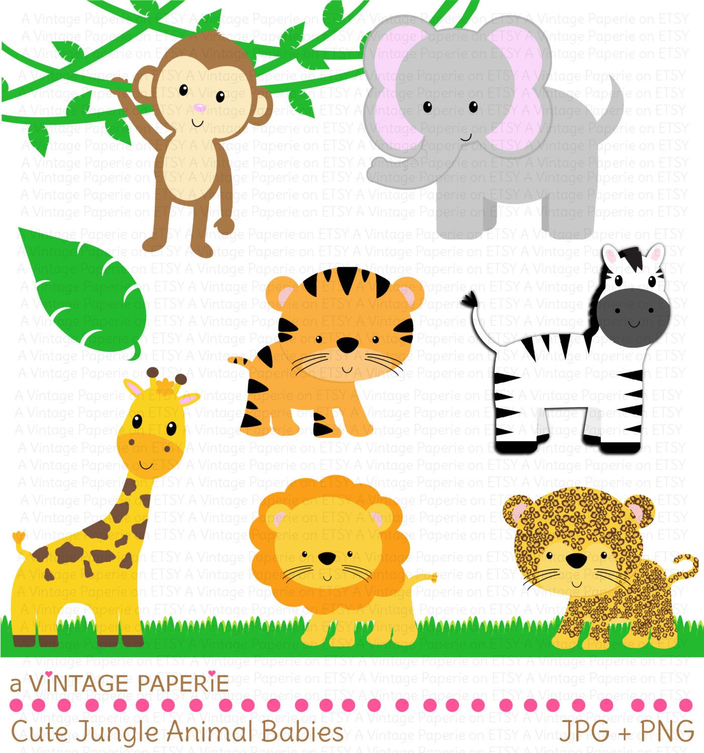 Cute Zoo Animals PNG - 168159