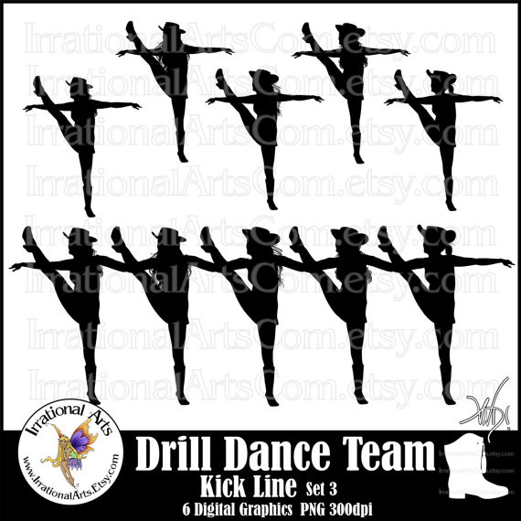 Dance Team PNG Kickline - 43022