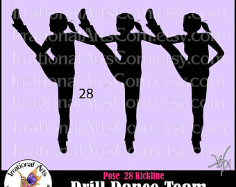 Dance Team PNG Kickline - 43029