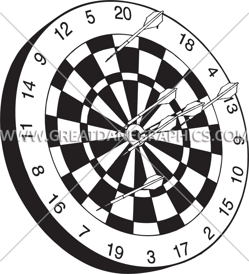 Dart PNG Black And White - 155318
