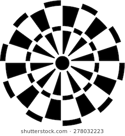 Dart PNG Black And White - 155330