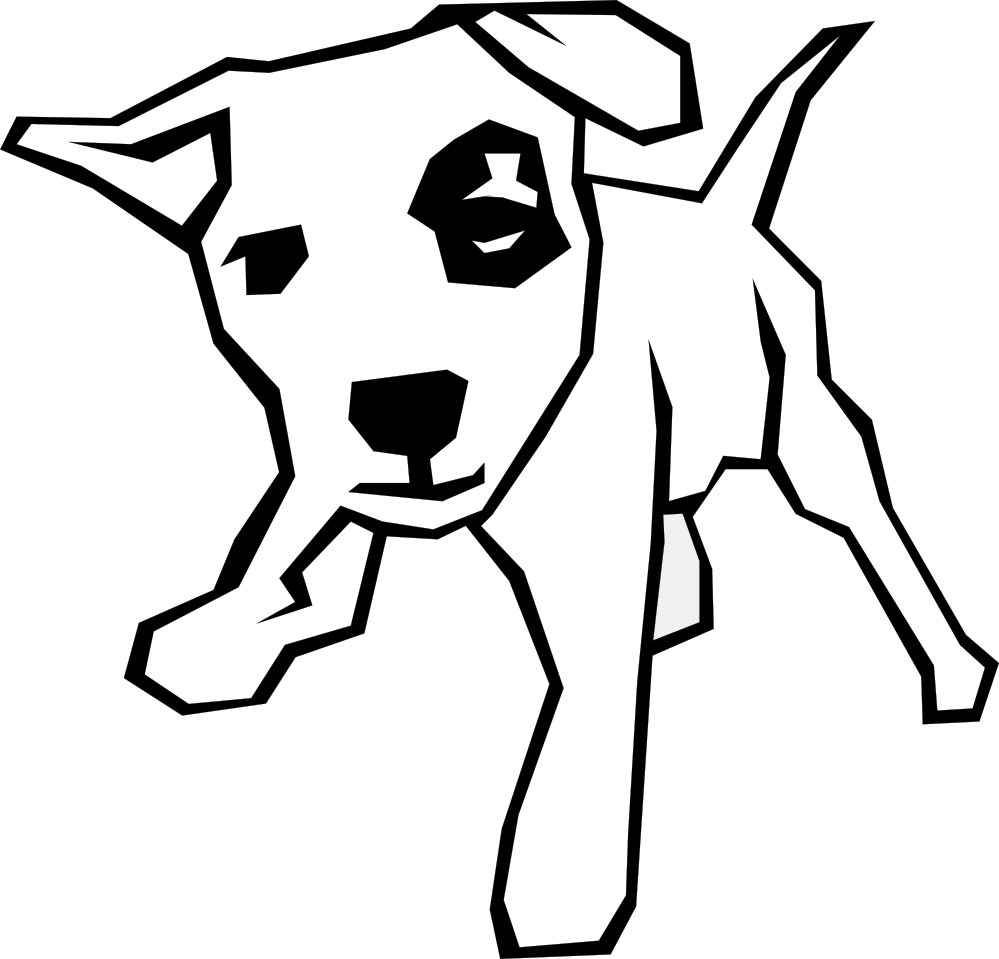 Domestic Animals PNG Black And White - 141663