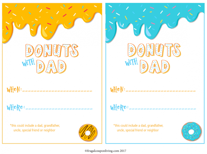 Donuts With Dad PNG - 137017