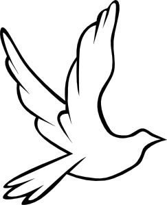 Dove Wedding PNG Black And White - 136006