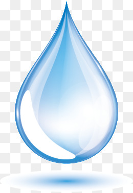 Blue water drops Vector, Wate