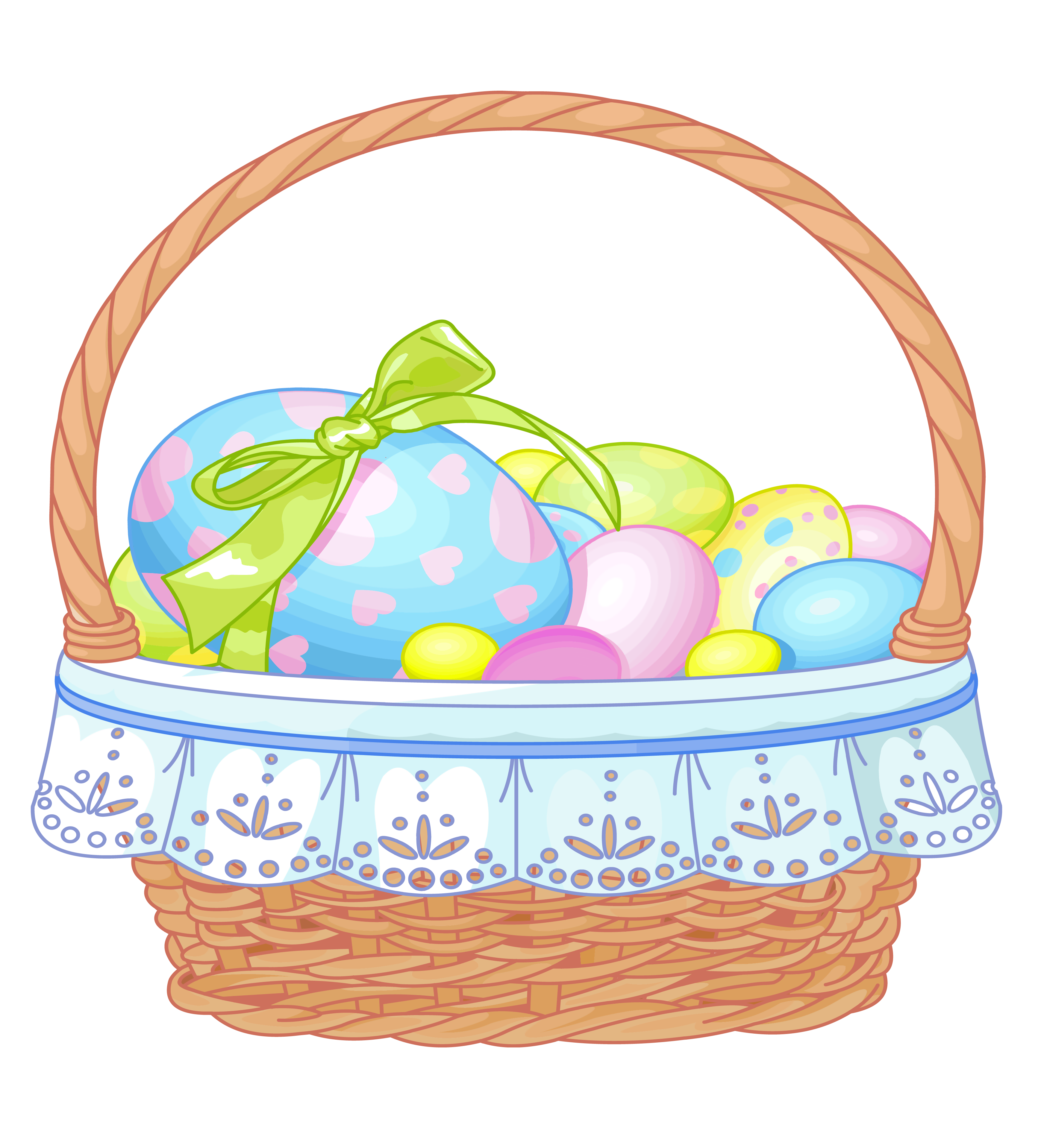 Easter Basket Bunny PNG - 12924