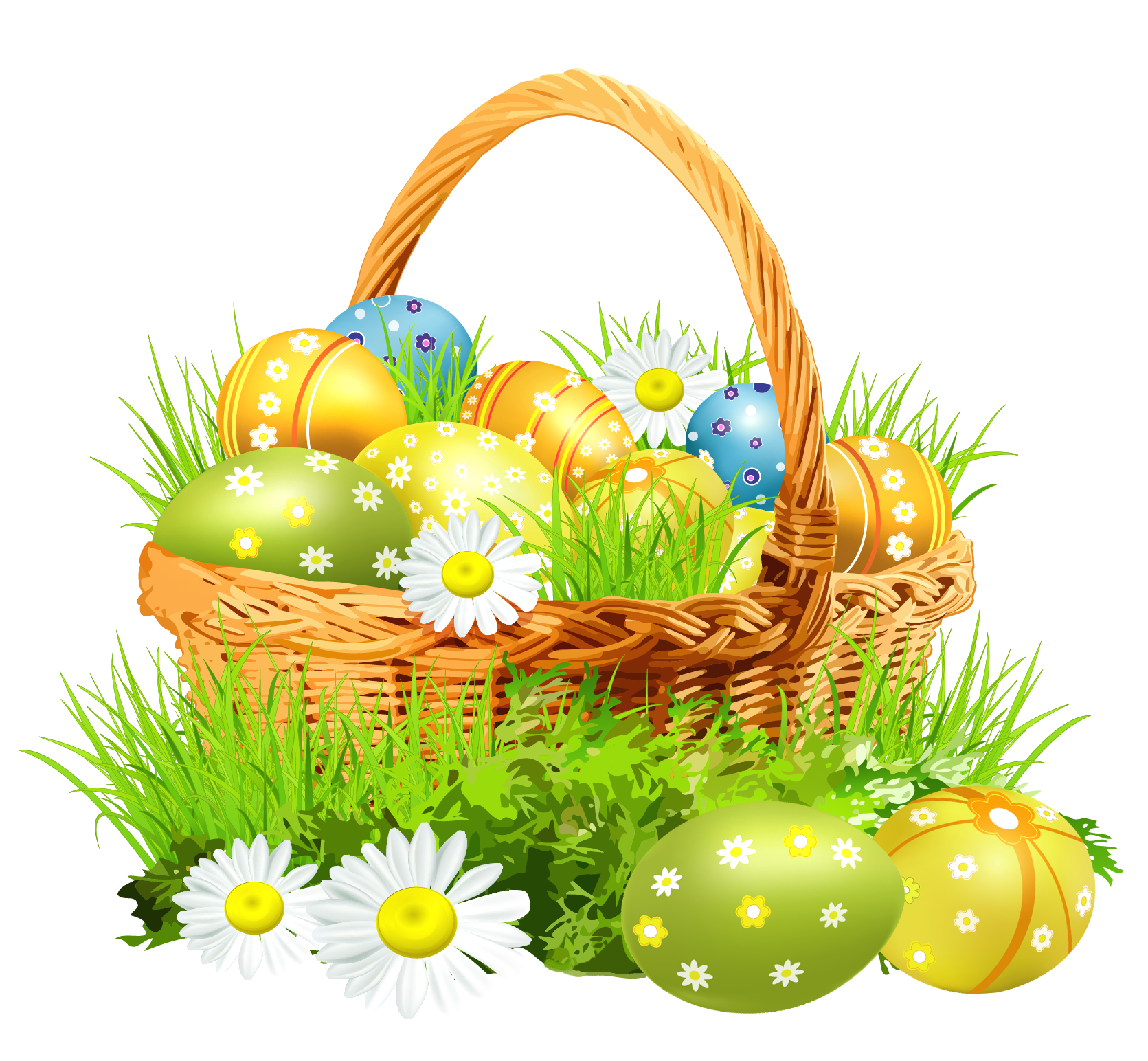 Transparent Easter Basket and