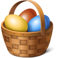 Easter Basket Bunny PNG - 12939