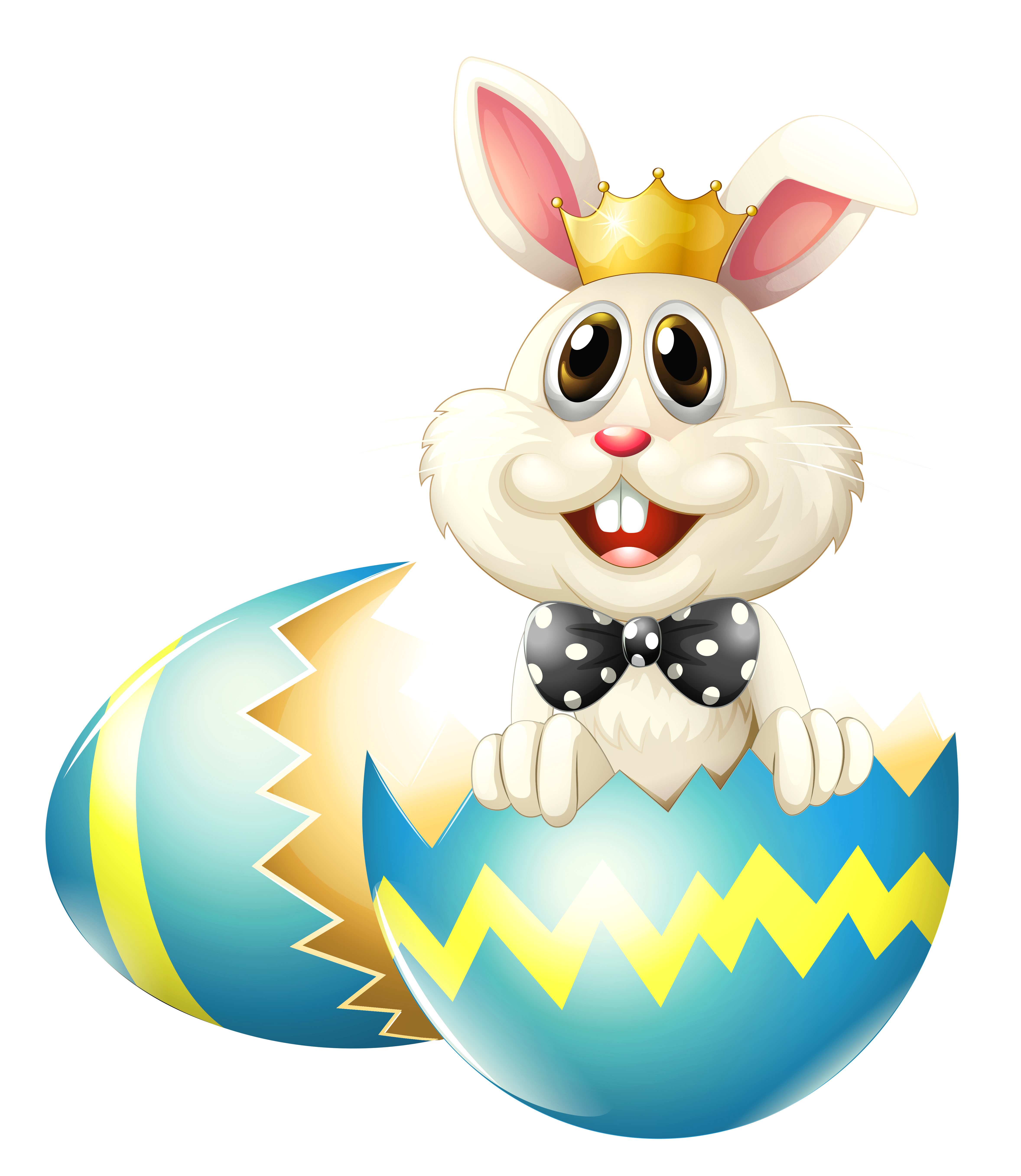 Easter Bunny with Egg Basket 