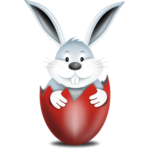 Easter Bunny With Eggs PNG - 152756