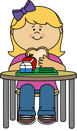Boy Eating Lunch Clipart #1