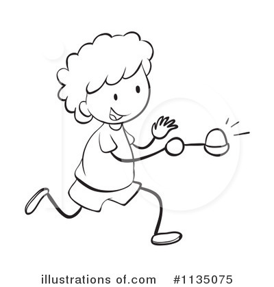 boy running in egg and spoon 