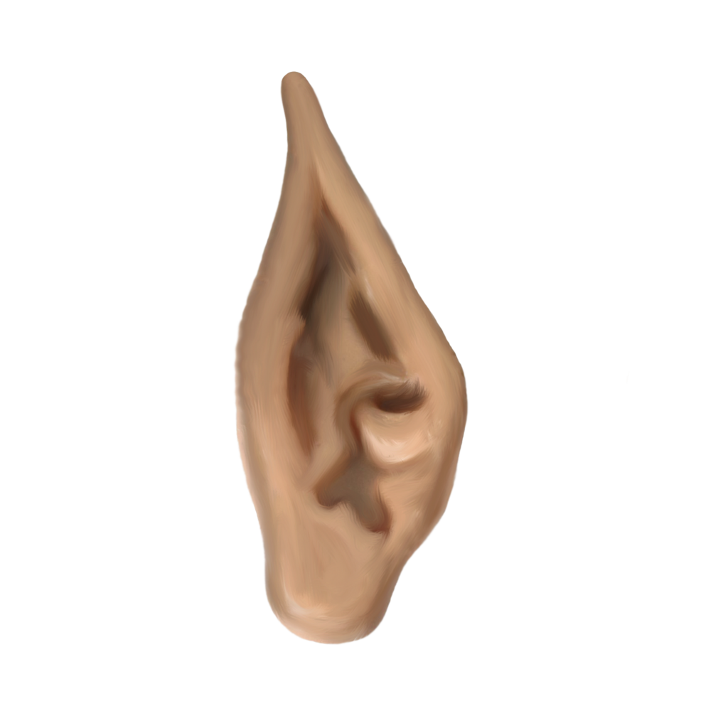 Elf ears, Ear, Genius, 3D PNG