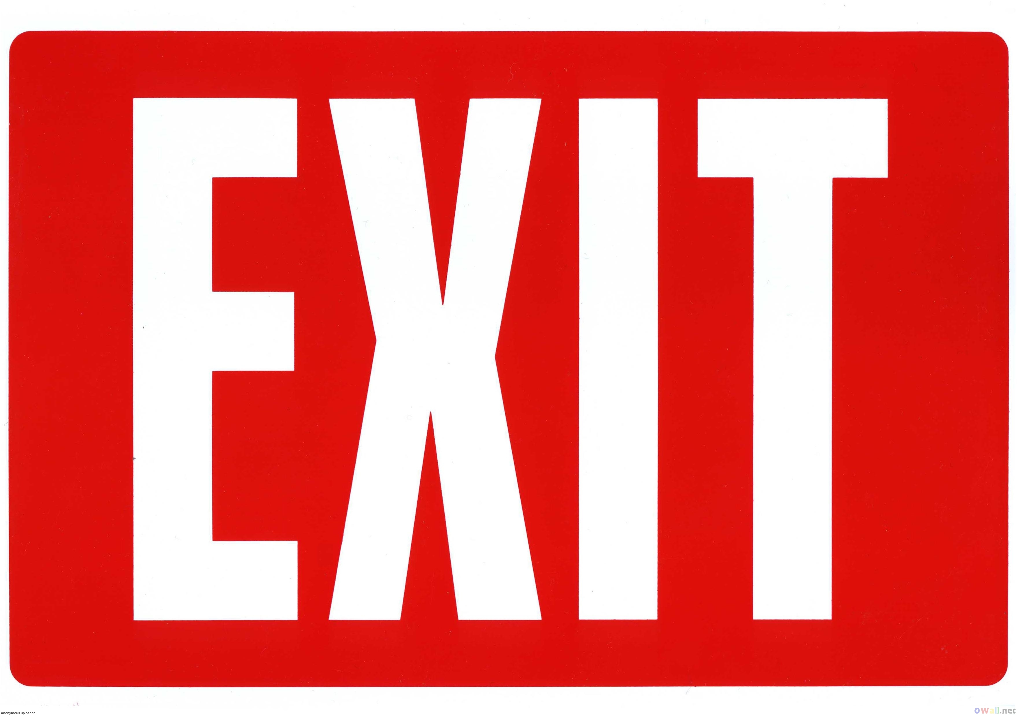 Orange exit icon