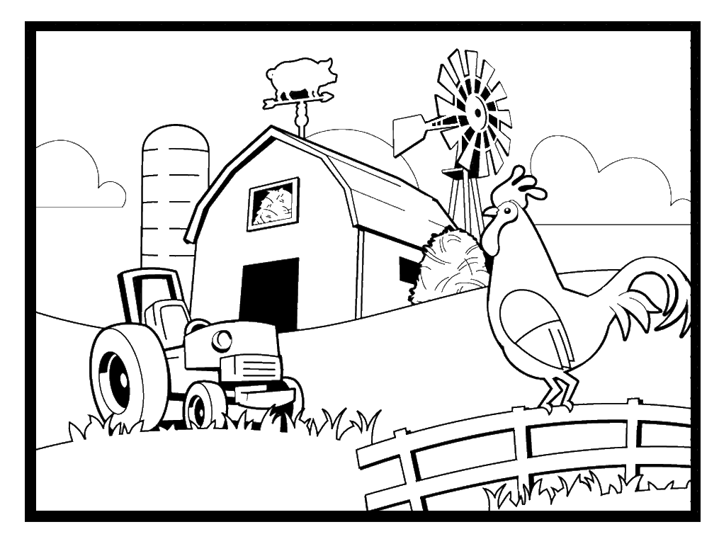 Barn clipart black and white