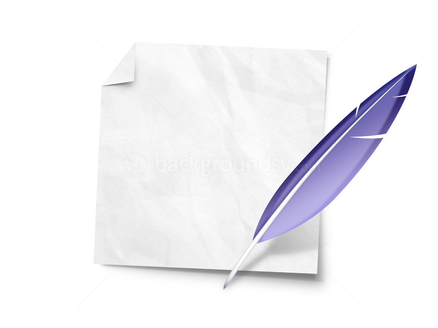 Feather Pen And Paper PNG - 72585