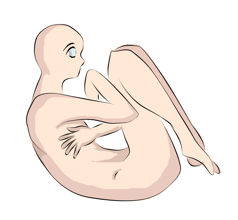 Fetal Position royalty-free f