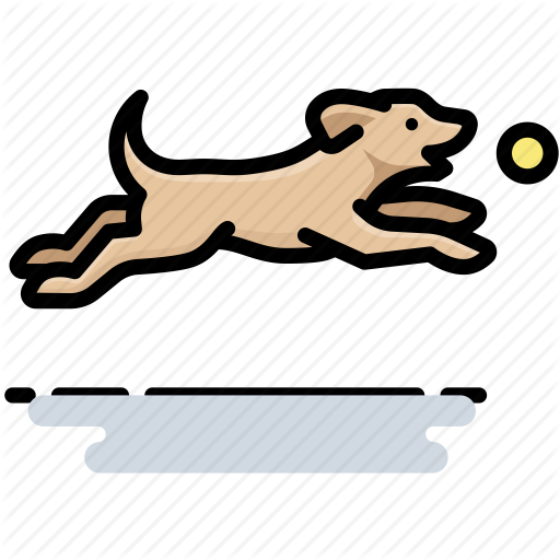 Dog Playing Fetch clipart, cl