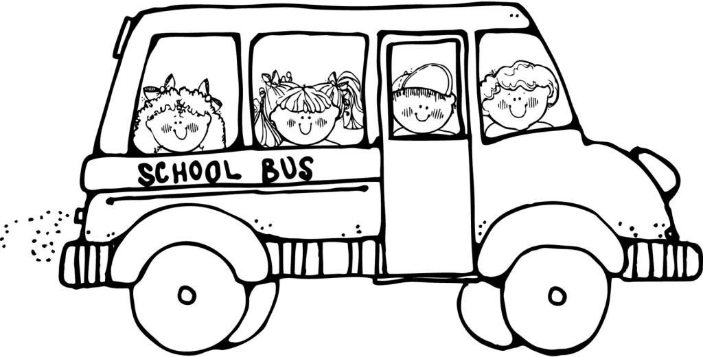 field trip clipart black and 
