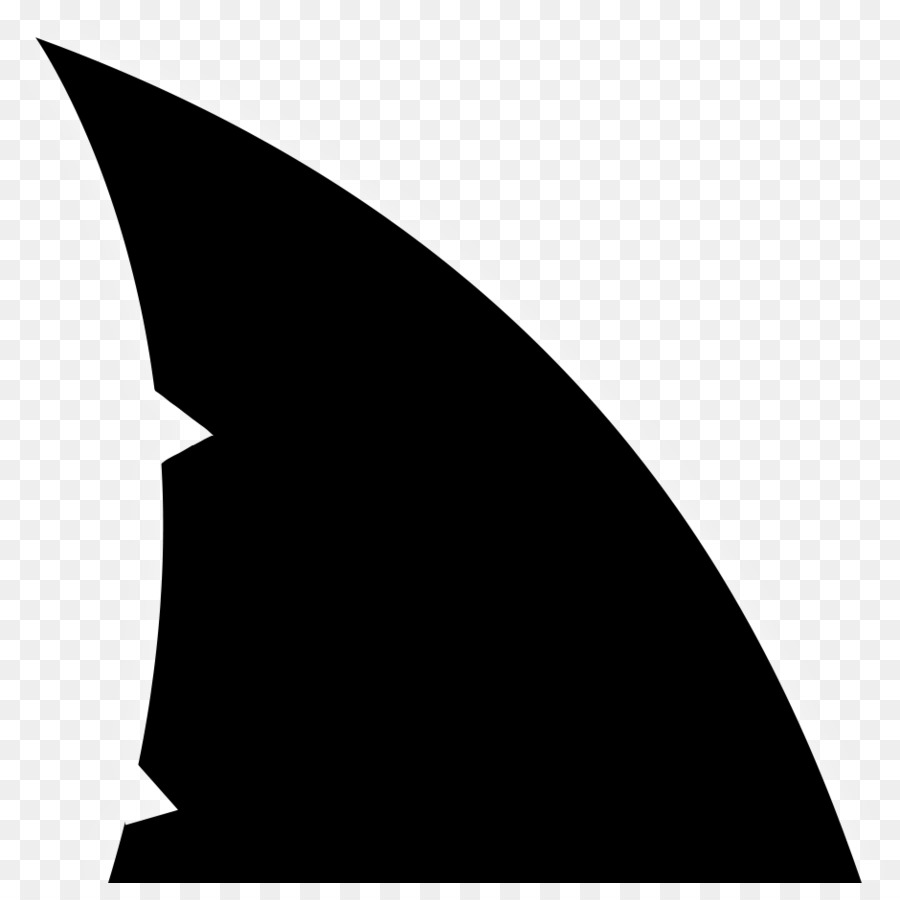 Collection of Fin PNG Black And White. | PlusPNG