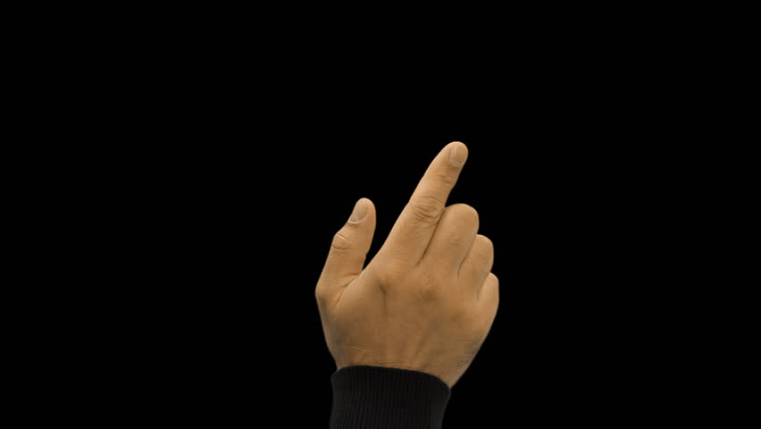 Touch screen finger gestures.