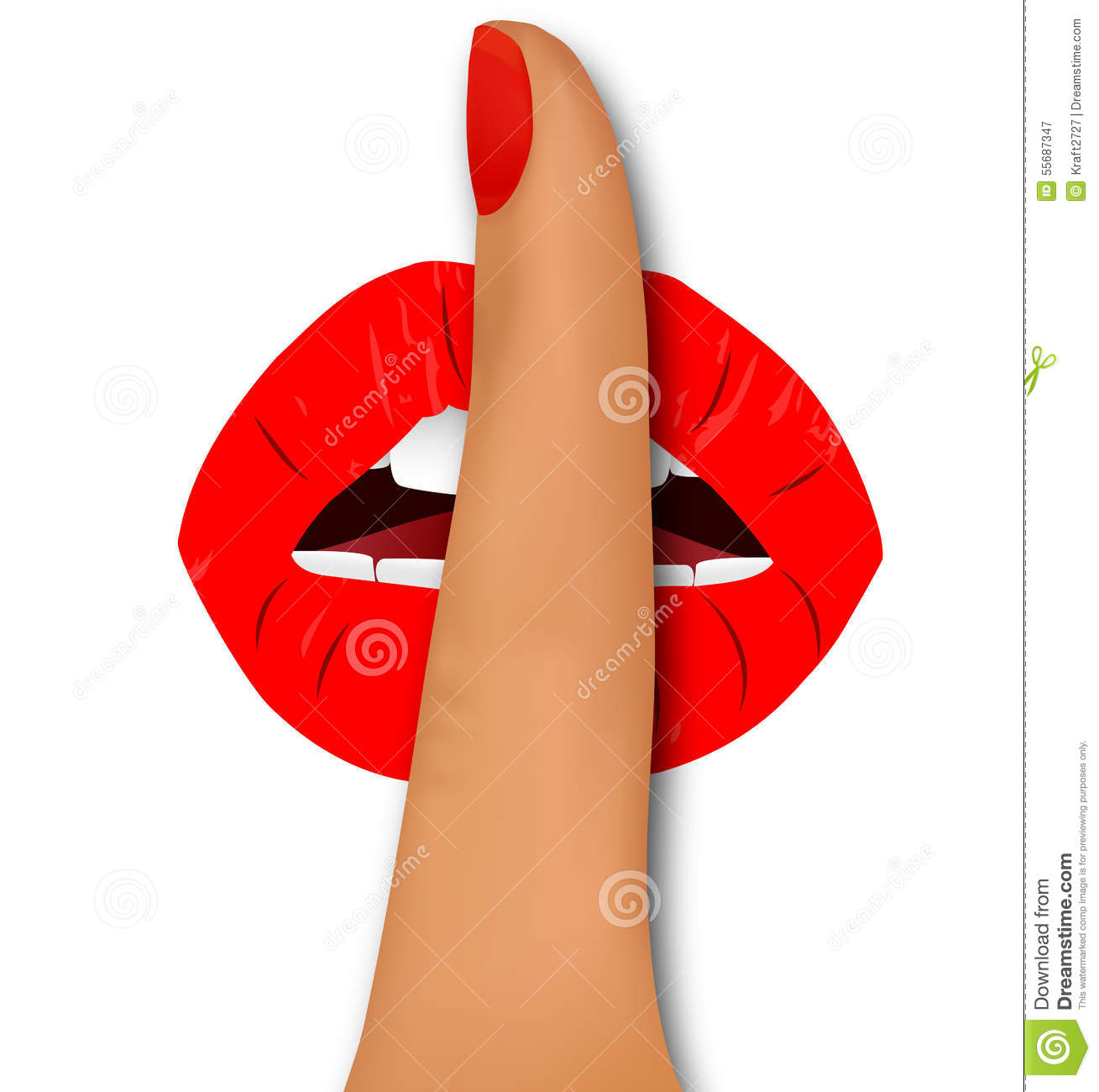 close up of female sexy lips 