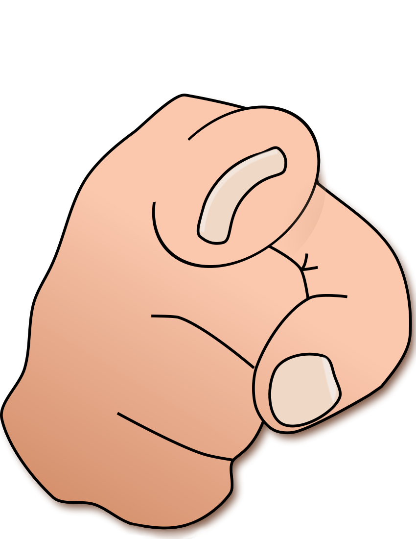 Finger Pointing At You PNG - 167314