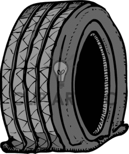 Flat Tyre PNG - 81242