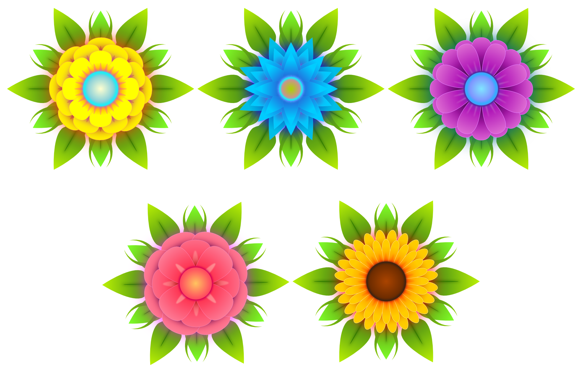 Flower Vector HQ PNG by cherr