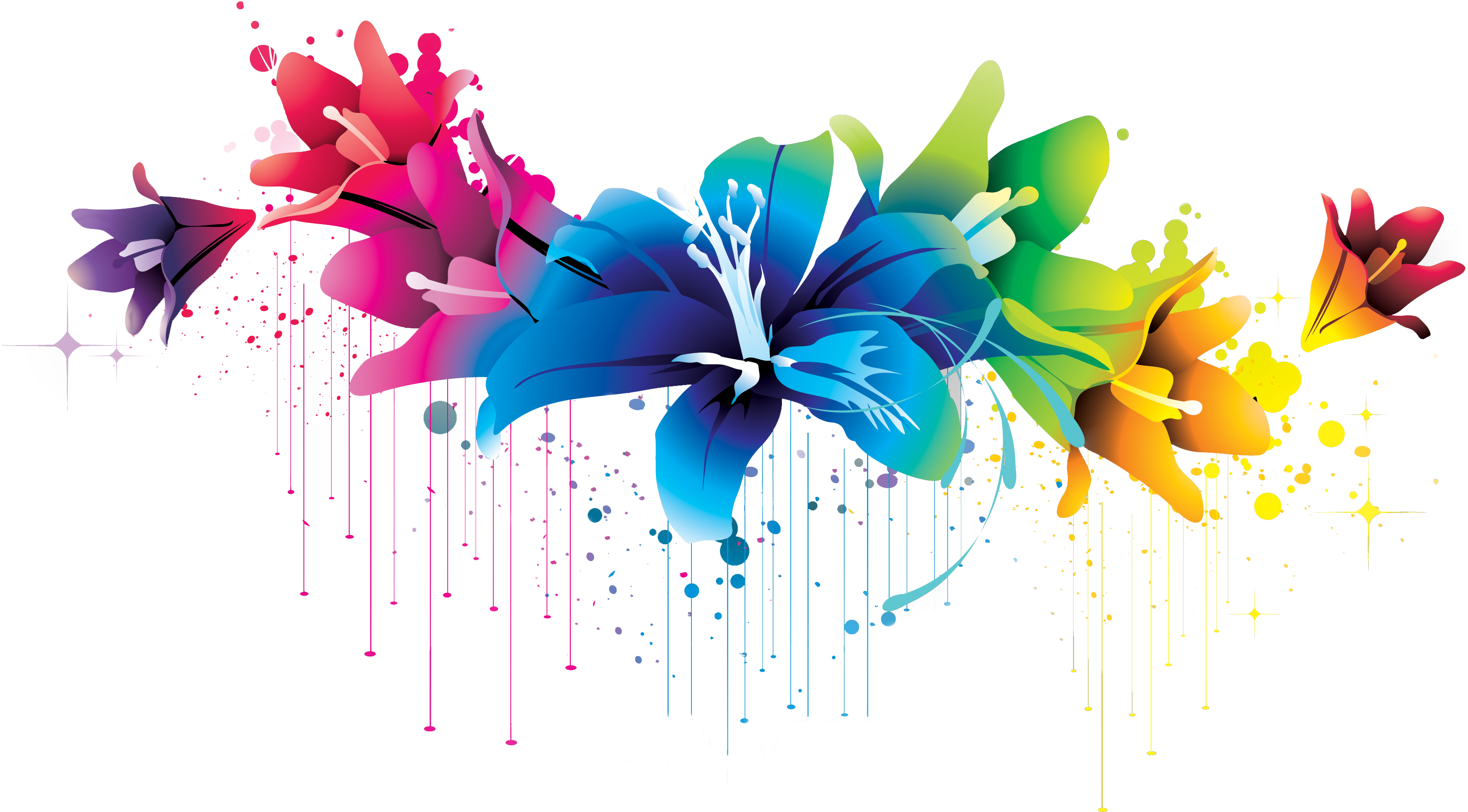 Flower Vector HQ PNG by cherr