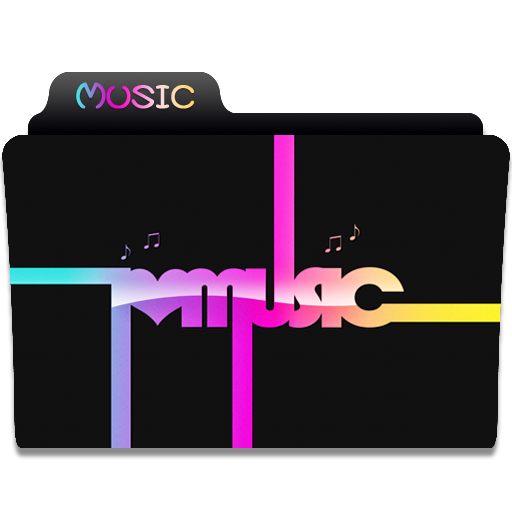 Beige Folder Music Icon 512x5