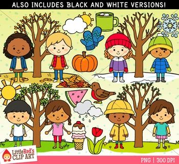 Four Seasons PNG Black And White - 157369