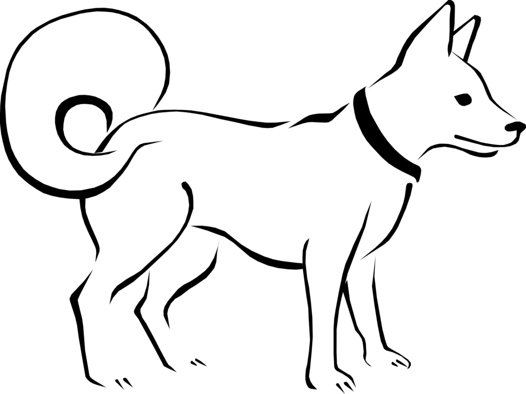 Free Black And White PNG Of Dogs - 145470