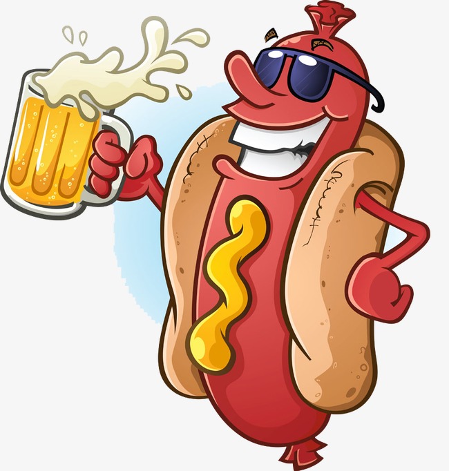 Free Cartoon Hot Dog PNG - 160877
