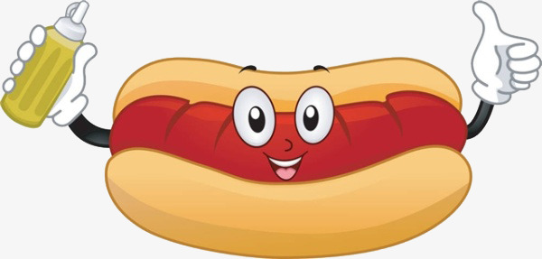 Free Cartoon Hot Dog PNG - 160872